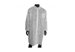 Ρόμπα επισκεπτών Non-Woven με κουμπιά (Labcoat)-10τμχ.